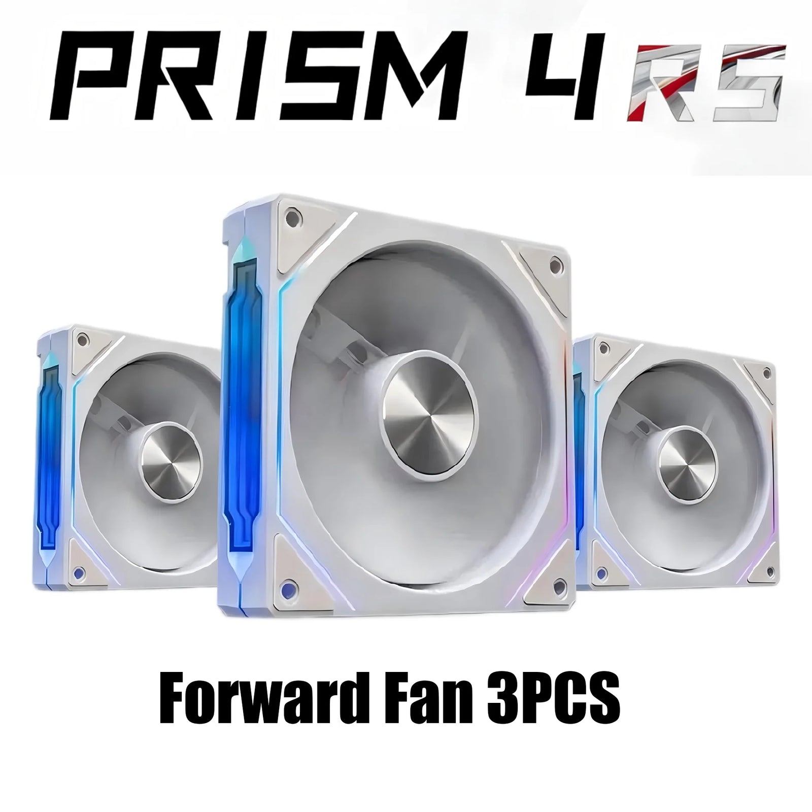 LDPCSJ PRISM 4 RS 12cm ARGB 4 Pin Computer Case Fan Quiet Cooling 12V Large Air Volume 1200RPM for Desktop Gaming PC Build