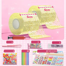 DIY Blow Bubble Nano Tape Full Set of PET Nano Glue Knead Music Double-Sided Tape Decompression Toy Stickers Gift