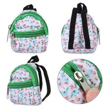 Mini Zipper Doll Backpacks Cute School Bags Doll Backpacks Doll Bags Travel Case Doll Accessories Toy Supplies for Doll Play