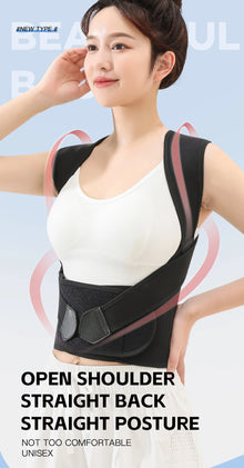 Posture Back Brace Adjustable Back Support Strap to Prevent Spinal Distortion and Hunchback Suitable for Men and Women