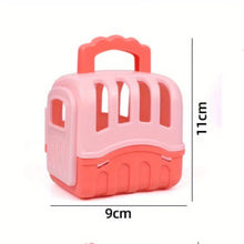 8pcs/set Cute Dog Pet Basket Family Toys Dog Doll Set Dog Cage Toys Scene Playing Toys Christmas Decoration  Gifts