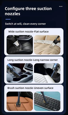 Auto multifunctionele stofzuiger Handheld krachtige zuigkracht Oplaadbare auto en thuis Kleine draadloze stofzuiger voor tweeërl