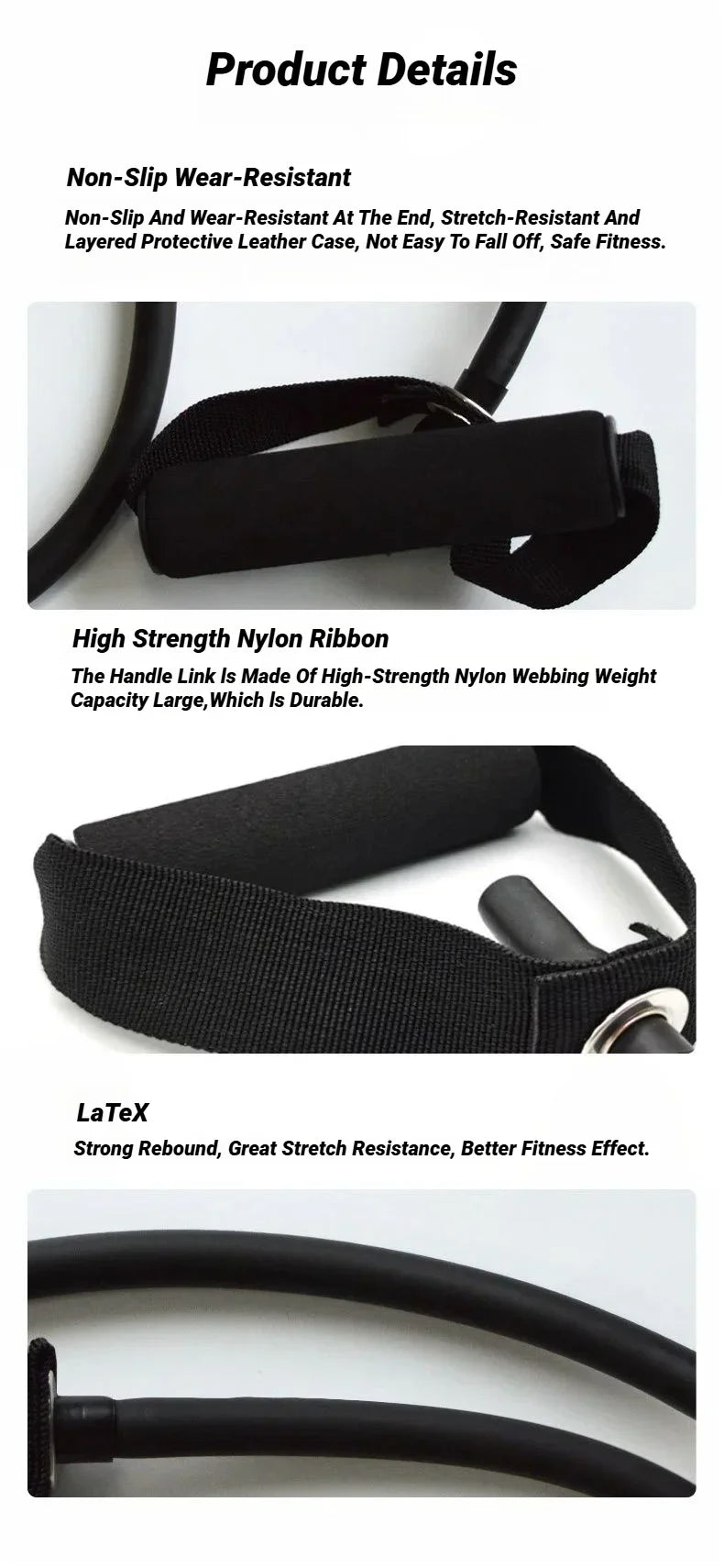 Resistance Bands With Handles, Exercise Bands, Workout Bands With Handles For Men Women, Strength Training Equipment At Home