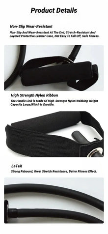 Resistance Bands With Handles, Exercise Bands, Workout Bands With Handles For Men Women, Strength Training Equipment At Home