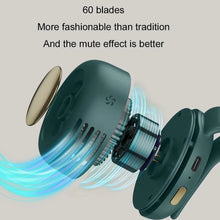 Portable Mini Bladeless Fan 3 Speed Adjustable Clip On Waist Shirt Silent Electric Fan Outdoor Travel Cooling Fan