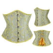 Women Gothic Jacquard Underbust Corset Bustier Waist Cincher Slimming Body Shaper Corselete Lingerie Plus Size Party Clubwear