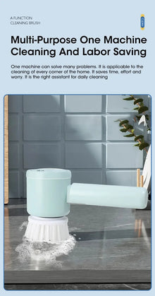 2025 Cordless Electric Spin Scrubber with 5 Brushes,IPX7 Waterproof Rechargeable Bathroom Cleaner for Tile/Shower/Grout Cleaning