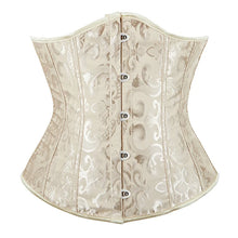 Women Gothic Jacquard Underbust Corset Bustier Waist Cincher Slimming Body Shaper Corselete Lingerie Plus Size Party Clubwear