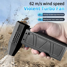 Air blower 140000RPM Turbo Jet Fan Brushless Motor Handheld Duct Fan 52M/S Portable Type-C Charging with Power Display ventilado