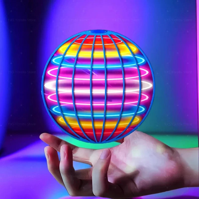 Floating Magic UFO Flying Ball LED Dazzling Lights Automatic Spinning Flying Machine Outdoor Sports Toy Birthday Gift
