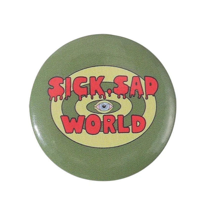 32-75MM Tinplate Pin Button Cartoon Anime Characters Round Icon Collection Brooch Badges Backpack Jewelry Fan Friends Gift