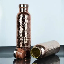 New 800ML Electroplated Copper Water Bottle One-Click Open Lid Stainless Steel Hammer Pattern Cup Sports Water Bottle