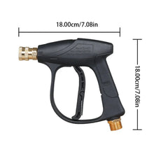 SEAMETAL Car Wash Gun Short Handle High Pressure Washer Gun with 5 Spray Nozzle Tips For Car Washing And Garden Cleaning Tools