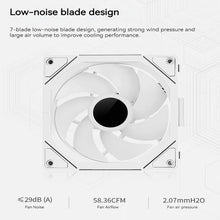 TEUCER JM-1 PC Cooling Case Fan ARGB Mirror Cycle Light Effect Wireless Stitching PWM Water Cooling 360mm CPU Cooler Fan