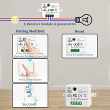 Wireless Smart Switch Light 433MHz 1/2/3Gang 86 Wall Panel Switch with Remote Control Interruptor 10A 110V 220V For LED Lamp