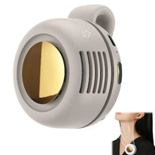 Portable Mini Bladeless Fan 3 Speed Adjustable Clip On Waist Shirt Silent Electric Fan Outdoor Travel Cooling Fan