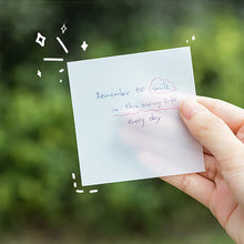 50 Sheets/pad Transparent Sticky Notes Pad Waterproof Self-Adhesive Clear Memo Message Reminder Home Office School Supplies