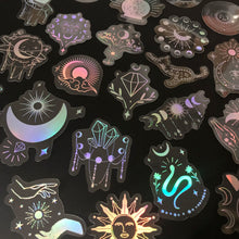 100 Pack Transparent PET Stickers BOHO Designs – Snake;Sun;Moons;Stars etc-Perfect for DIY, Bujo, Phone Cases, Windows & More