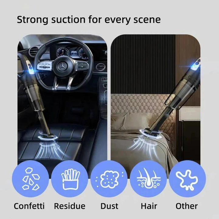 Auto multifunctionele stofzuiger Handheld krachtige zuigkracht Oplaadbare auto en thuis Kleine draadloze stofzuiger voor tweeërl