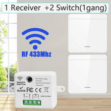 Wireless Smart Switch Light 433MHz 1/2/3Gang 86 Wall Panel Switch with Remote Control Interruptor 10A 110V 220V For LED Lamp