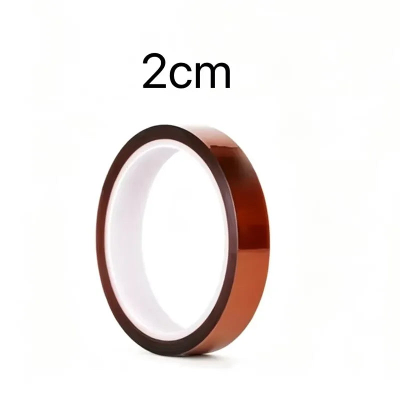 30m Long Gold Finger High Temperature Resistant Tape Polyimide Tape Multi Size Pet Anti Static Lithium Battery Insulation Tape