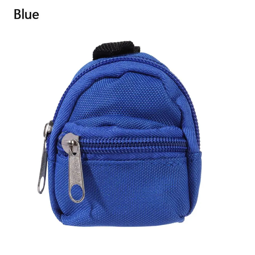 Mini Zipper Doll Backpacks Cute School Bags Doll Backpacks Doll Bags Travel Case Doll Accessories Toy Supplies for Doll Play