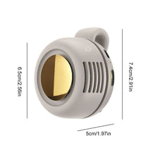 Portable Mini Bladeless Fan 3 Speed Adjustable Clip On Waist Shirt Silent Electric Fan Outdoor Travel Cooling Fan
