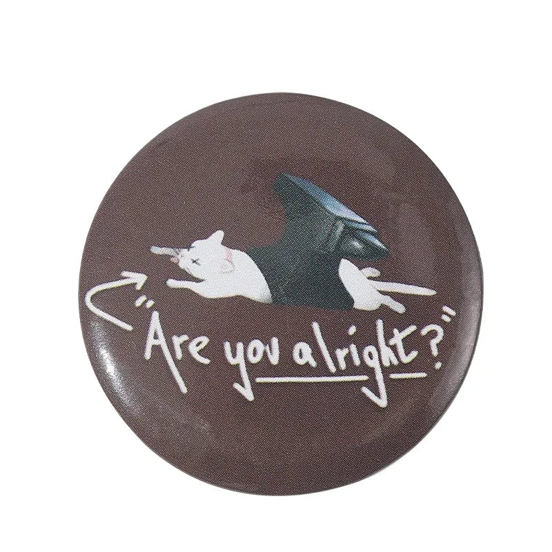 32-75MM Tinplate Pin Button Cartoon Anime Characters Round Icon Collection Brooch Badges Backpack Jewelry Fan Friends Gift