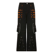 Punk Style Y2k Wid Leg Denim Pants E-girl Gothic Loose Trousers Cyber Grunge Cargo Pants Harajuku High Waist Baggy Jeans Women