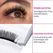 FADVAN YY Shape 6-15mm Lashes 2D 0.07/0.05mm Faux Mink C/D Curl Natural Soft Brazilian Premade Volume Fan Eyelashes Extension