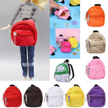 Mini Zipper Doll Backpacks Cute School Bags Doll Backpacks Doll Bags Travel Case Doll Accessories Toy Supplies for Doll Play