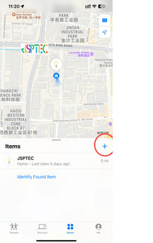 JSPTEC Security Bluetooth Tag Based on IOS Find My app Anti-lose Tracker Sound Locate IOS Message Reminder Alarm Key Finder IOS