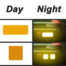 10 Reflective Stickers, Warning Safety Reflective Stickers, Pet Safety Warning 1.18 X 3.25inch Waterproof Night Vision Stickers