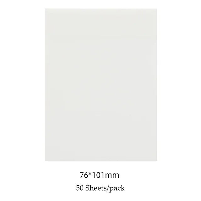 50 Sheets/pad Transparent Sticky Notes Pad Waterproof Self-Adhesive Clear Memo Message Reminder Home Office School Supplies