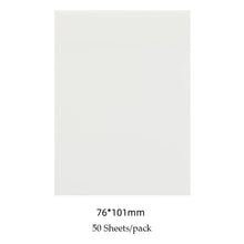 50 Sheets/pad Transparent Sticky Notes Pad Waterproof Self-Adhesive Clear Memo Message Reminder Home Office School Supplies