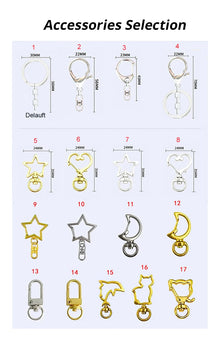 Custom Logo Acrylic Keychain Cat Dog ID Charm Print Holographic Personal Photo Pet Souvenir Birthday Gift Tag Name Key Chain