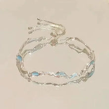 Shiny Pink Crystal Cherry Blossom Bracelets For Women Girls Sweet Moon Bow Flowers Zircon Bracelet Party Aesthetic Jewelry