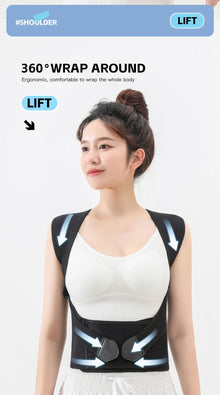 Posture Back Brace Adjustable Back Support Strap to Prevent Spinal Distortion and Hunchback Suitable for Men and Women