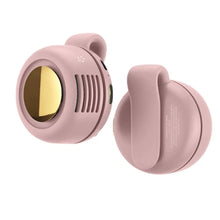 Portable Mini Bladeless Fan 3 Speed Adjustable Clip On Waist Shirt Silent Electric Fan Outdoor Travel Cooling Fan