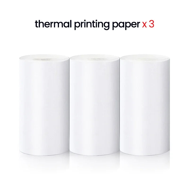 HD Mini Portable Thermal Printer 57mm Self-Adhesive Label Sticker Paper for Phone Picture Photo Universal Portable Label Printer