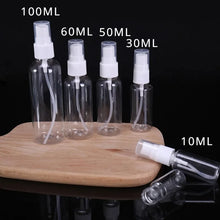 3/5/10pcs Refillable 10ml 30ml 50ml 60ml 100ml Clear PET Plastic Portable Spray Bottle Empty Perfume Container