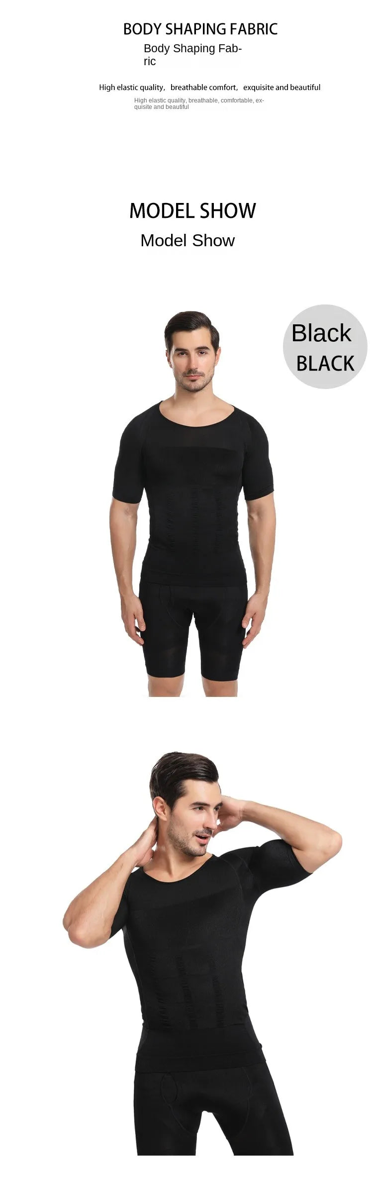 INSELLE Men Body Shaper Slimming Compression Vest Undershirt Seamless Waist Trainer Tank Top Belly Control Weight Loss Shapewear