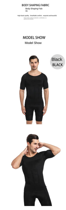 INSELLE Men Body Shaper Slimming Compression Vest Undershirt Seamless Waist Trainer Tank Top Belly Control Weight Loss Shapewear