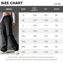 Vintage Streetwear Cargo Pants Fashion Women Solid Oversized Pocket High Waist Baggy Pant Casual Hip Hop Straight New Trousers