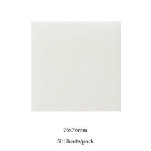 50 Sheets/pad Transparent Sticky Notes Pad Waterproof Self-Adhesive Clear Memo Message Reminder Home Office School Supplies