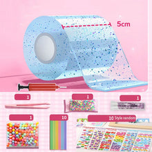 DIY Blow Bubble Nano Tape Full Set of PET Nano Glue Knead Music Double-Sided Tape Decompression Toy Stickers Gift