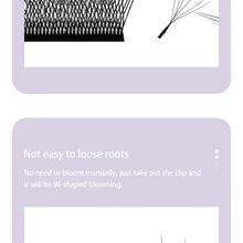 DIYDAY W-Shape Eyelash Extension 3d 4d 5d 6d 7d 8d W Lashes Natural Soft Premade Fan Bloom Effect Eye Lashes for Beauty Makeup