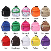 Mini Zipper Doll Backpacks Cute School Bags Doll Backpacks Doll Bags Travel Case Doll Accessories Toy Supplies for Doll Play