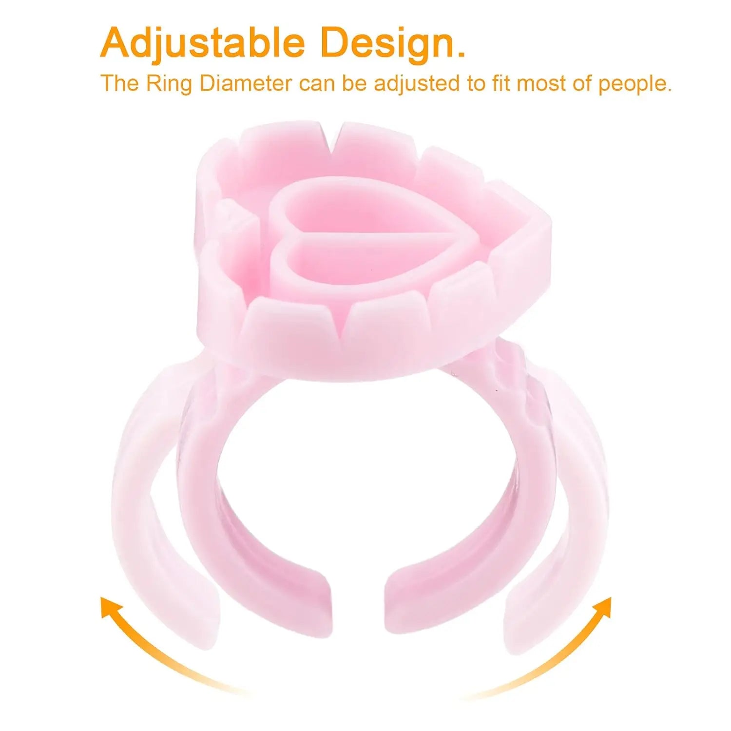 100Pcs Volume Glue Ring Cup for Lashes Fan Tattoo Pigment Holder Container Glue Holder Blossom Cups Eyelash Extension Supplier