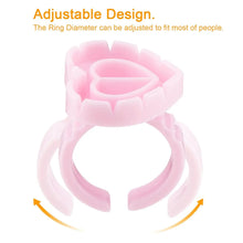 100Pcs Volume Glue Ring Cup for Lashes Fan Tattoo Pigment Holder Container Glue Holder Blossom Cups Eyelash Extension Supplier